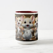 Happy New Year Zweifarbige Tasse (Mittel)