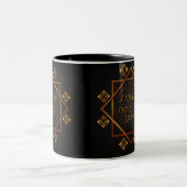 Happy New Year Zweifarbige Tasse (Mittel)