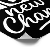 Happy New Years 12 New Chapters 365 New Chances Ne Poster (Ecke)