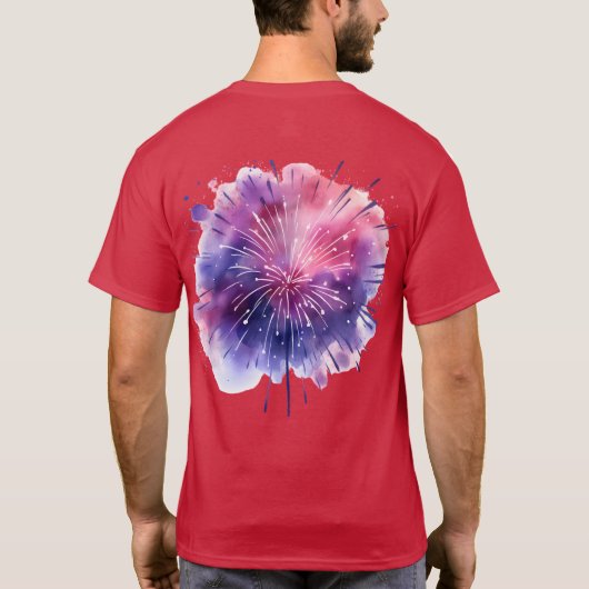 Happy New Years 2025 Basic Dunkel T - Shirt (Rückseite)