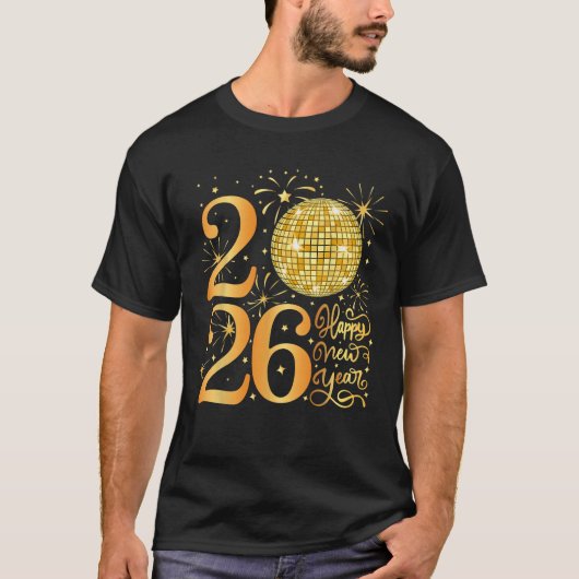 Happy New Years 2026 T-Shirt (Vorderseite)
