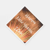 Happy New Years 20xx Fireworks Serviette (Ecke)