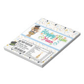 Happy New Years Candy Bar Wrapper Gastgeschenke Notizblock (Rotiert)