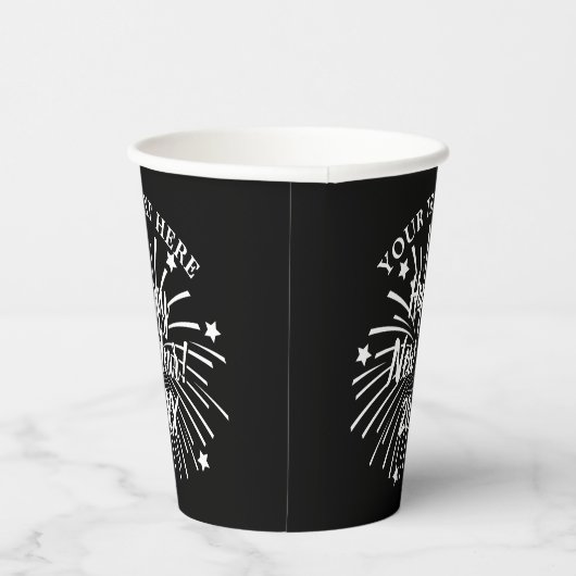 Happy New Year's Eve 2023 custom paper party cups Pappbecher (Rechts)