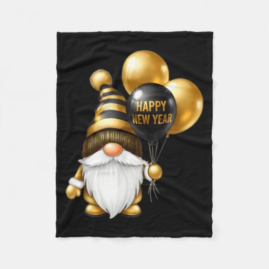 Happy New Years Eve 2026 Party Gnomes Matching Fam Fleecedecke (Vorderseite)