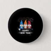 Happy New Years Eve Party Gnomes Matching Family O Button (Vorderseite)