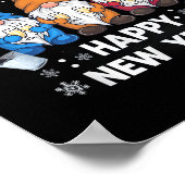 Happy New Years Eve Party Gnomes Matching Family O Poster (Ecke)