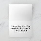 Happy New Years Feiertagskarte (Innenseite)