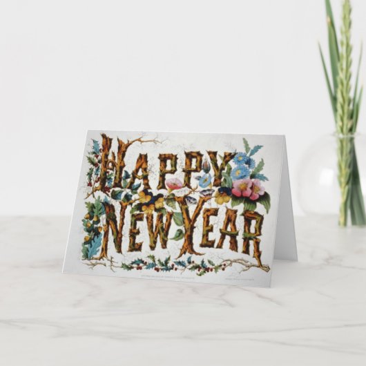 Happy New Years Feiertagskarte (Vorderseite)