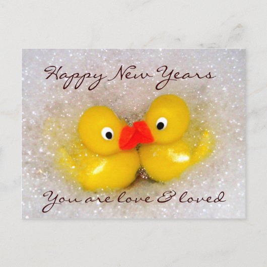 Happy New Years_ Feiertagspostkarte (Vorderseite)