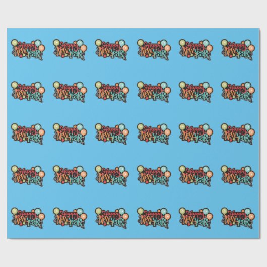 Happy New Years Geschenkpapier (Flach)