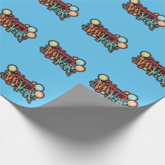 Happy New Years Geschenkpapier (Ecke)