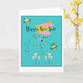 Happy New Years Karte (Gelbe Blume)