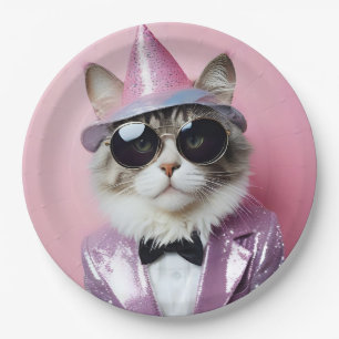 Happy New Year's Party - Cat in Disguise Pappteller