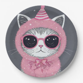 Happy New Year's Party - Cat in Disguise Pappteller