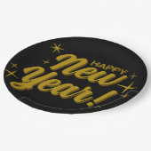 Happy New Years Plate Pappteller (Schrägansicht)