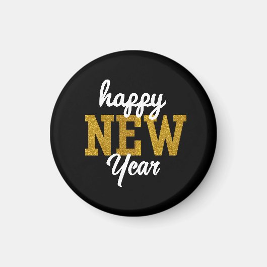 Happy New YearT-Shirt Magnet (Vorne)