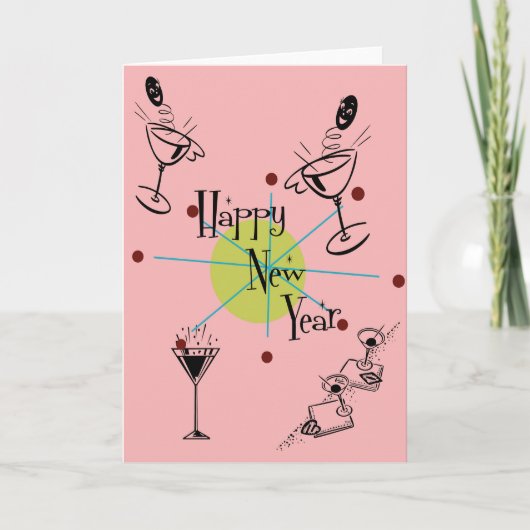 Happy New Yer Karte (Vorderseite)