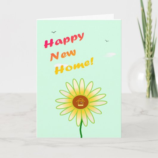 Happy New Zuhause - Glückwünsche! Feiertagskarte (Vorderseite)