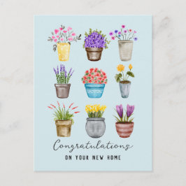 Happy New Zuhause Housewarming Herzlichen Glückwun Postkarte