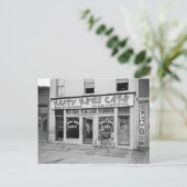Happy News Cafe, 1938 Postkarte (Stehend Vorderseite)
