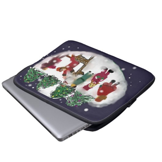 Happy NewYear Laptopschutzhülle (Vorne Knopf)