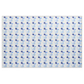 Happy Niedlich Blue Whale Fabric Stoff (Yard (91,4 cm))