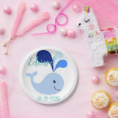 Happy Niedlich Blue Whale Pappteller (Party)