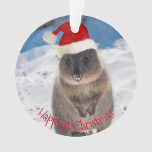 Happy Niedlich Frohe Weihnachten Quokka Beach Aust Ornament