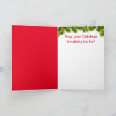 Happy Niedlich Goat Christmas Feiertagskarte (Innenseite)