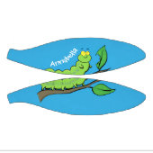 Happy niedlich Green Raupe Cartoon Illustration Mini Basketball (Panele)