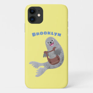 Happy niedlich Harp Siegel Cartoon Illustration Case-Mate iPhone Hülle