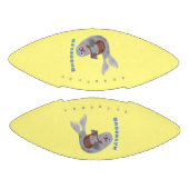 Happy niedlich Harp Siegel Cartoon Illustration Football (Paneele)