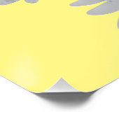 Happy niedlich Harp Siegel Cartoon Illustration Poster (Ecke)