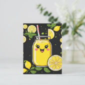 Happy Niedlich Lemonade Postkarte (Stehend Vorderseite)