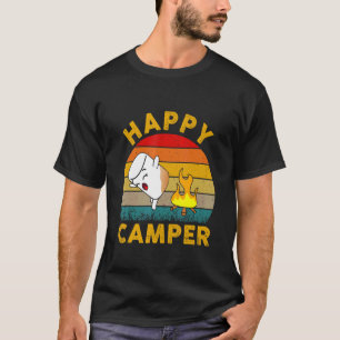 Happy Niedlich Marshmallow Camper Bonfire Kinder F T-Shirt