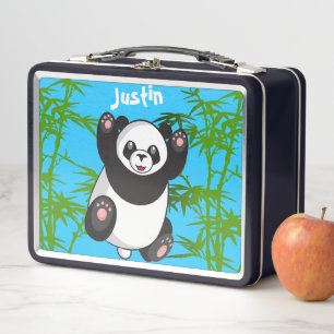 Happy Niedlich Panda Mit Monogramm Lunch Box