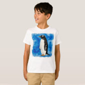 Happy Niedlich Penguin T - Shirt (Vorne ganz)