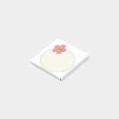 Happy niedlich Pink Blume Post it Note Post-it Klebezettel (angewinkelt)