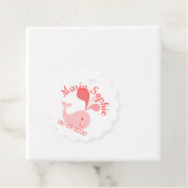 Happy Niedlich Pink Whale Geschenkanhänger (Beispiel)