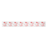 Happy Niedlich Pink Whale Satin Ribbon Satinband (Vorderseite)