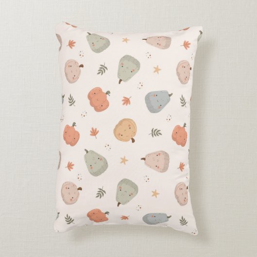 Happy Niedlich Pumpkin Pattern - Accent Pillow Dekokissen (Rückseite(Vertikal))