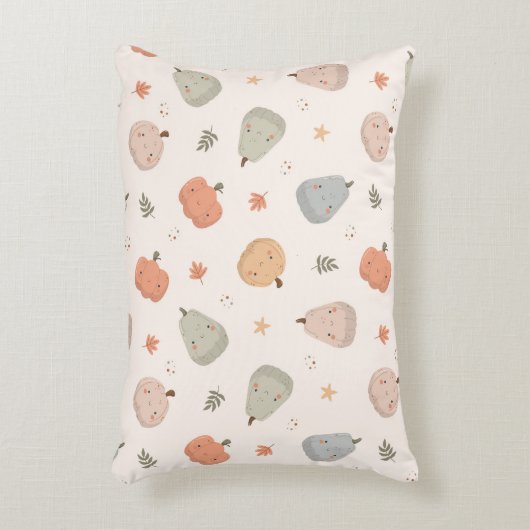 Happy Niedlich Pumpkin Pattern - Accent Pillow Dekokissen (Vorderseite(Vertikal))