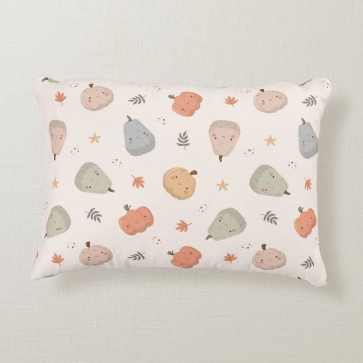 Happy Niedlich Pumpkin Pattern - Accent Pillow Dekokissen (Rückseite)