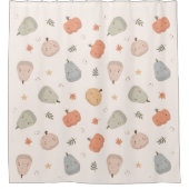 Happy Niedlich Pumpkin Pattern - Duschvorhang (Vorderseite)