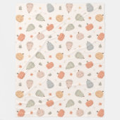 Happy Niedlich Pumpkin Pattern - Fleece Blanket (Vorderseite)