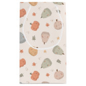 Happy Niedlich Pumpkin Pattern - Geschenkbeutel Kleine Geschenktüte (Rückseite)