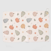 Happy Niedlich Pumpkin Pattern - Golfhandtuch (Horizontal)