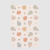 Happy Niedlich Pumpkin Pattern - Golfhandtuch (Vorderseite)