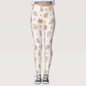 Happy Niedlich Pumpkin Pattern - Leggings (Vorderseite)